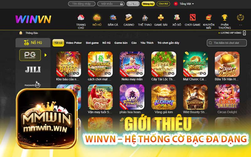 WINVN – Hệ thống cờ bạc đa dạng